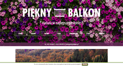 Desktop Screenshot of pieknybalkon.pl