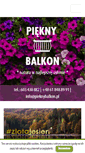 Mobile Screenshot of pieknybalkon.pl